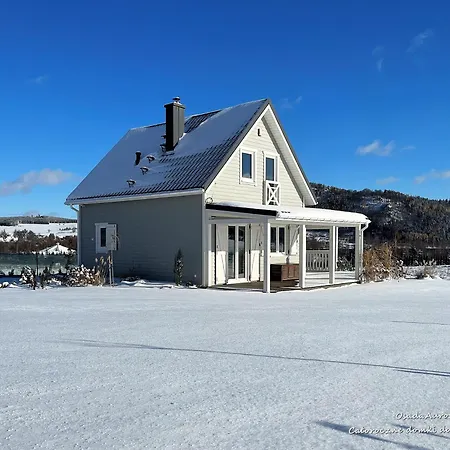 Osada Aurora Caloroczne Domki Z Jacuzzi Z Widokiem Na Jezioro I Gory Miszkowice Exterior photo